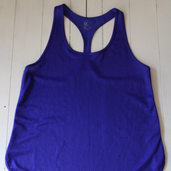 Electric Indigo Racer Back Running Tank, GAPFit - Picture 3 of 7